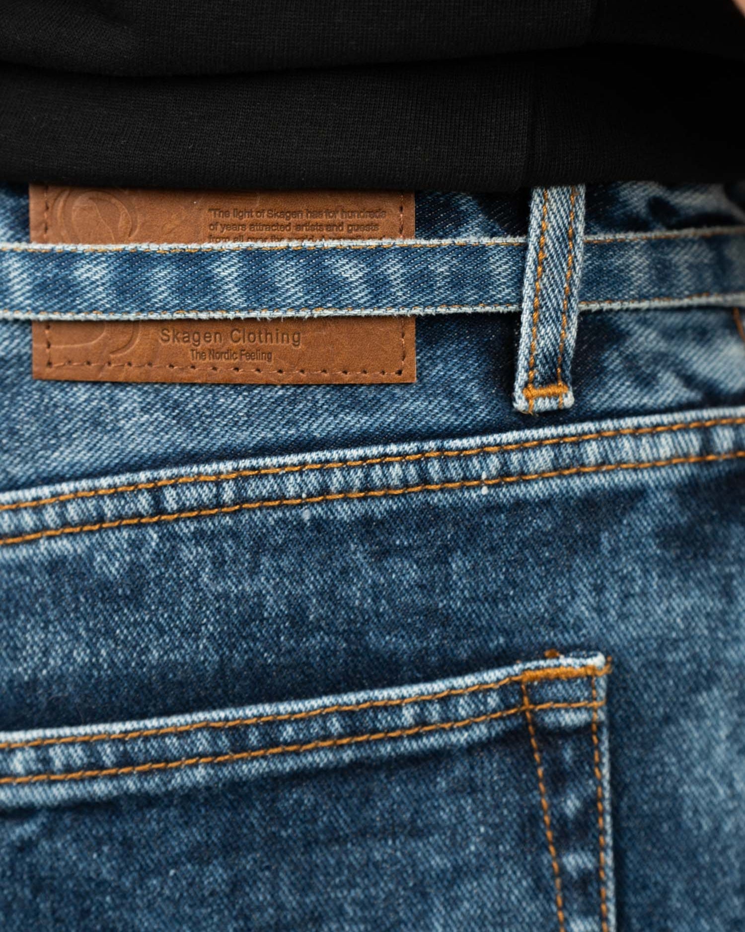 Belt Mid Blue | Skagen - clothing.dk